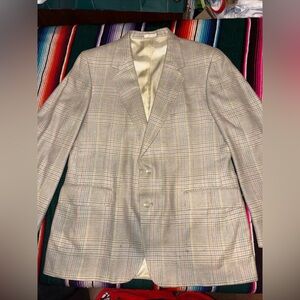Vintage Suncraft Silk Lined Plaid Blazer Made in USA Quiet Luxury